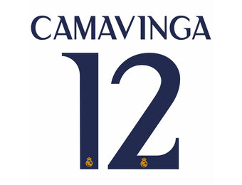 Camavinga # 12 Real Madrid 23/24 Home  Nameset