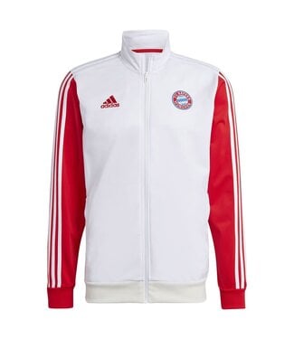 adidas adidas Bayern Munich 23 /24 DNA Full Zip Track Top- White/Red