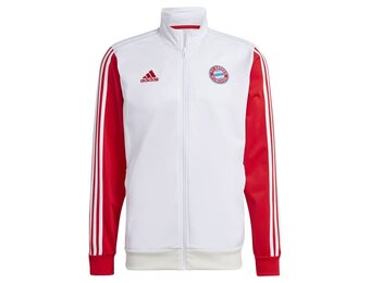 adidas Bayern Munich 23 /24 DNA Full Zip Track Top- White/Red