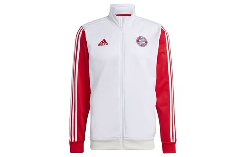 adidas Bayern Munich 23 /24 DNA Full Zip Track Top- White/Red