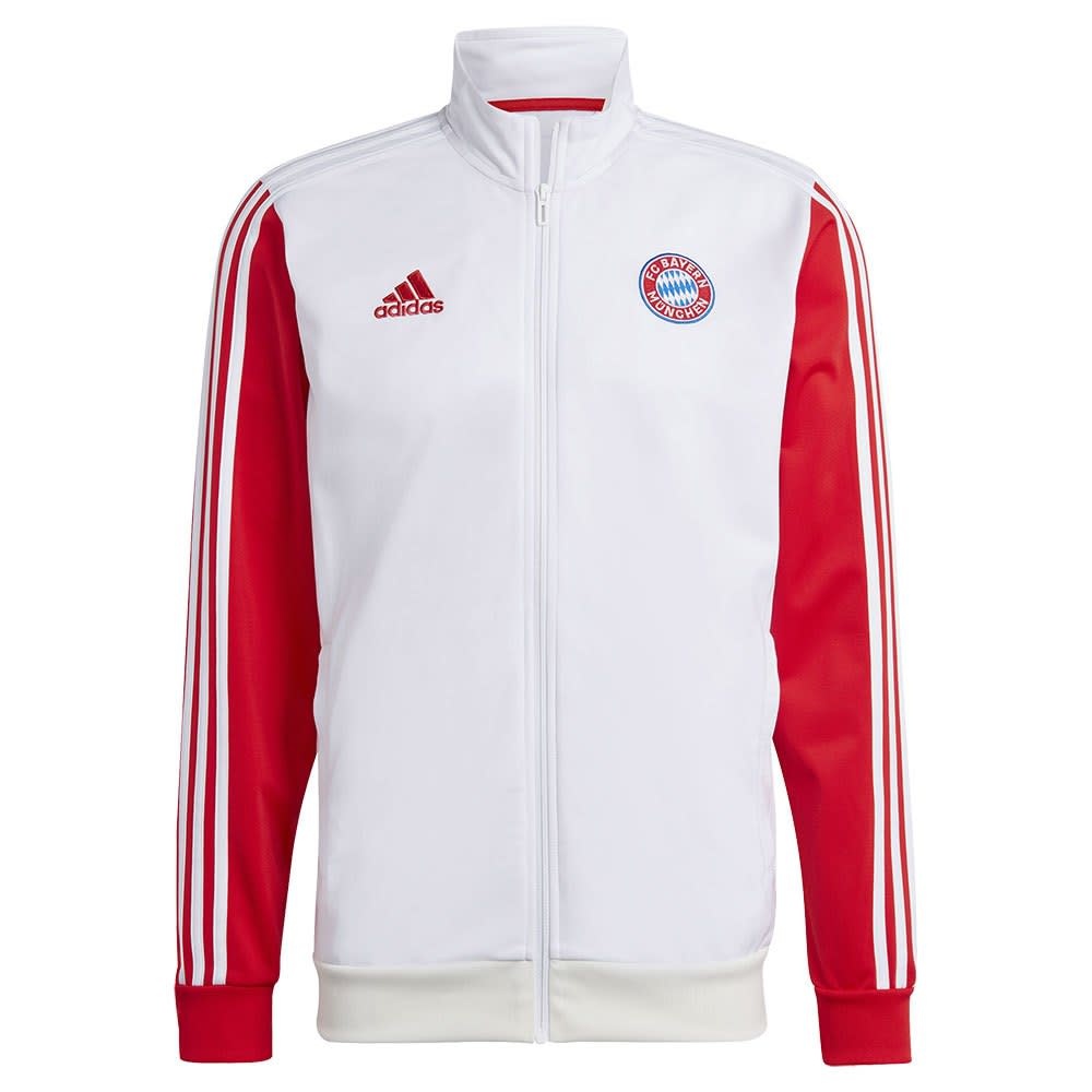 adidas Bayern Munich 23 /24 DNA Full Zip Track Top- White/Red