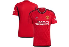 adidas 2023-24 Manchester United Home Jersey - Red/Black/White
