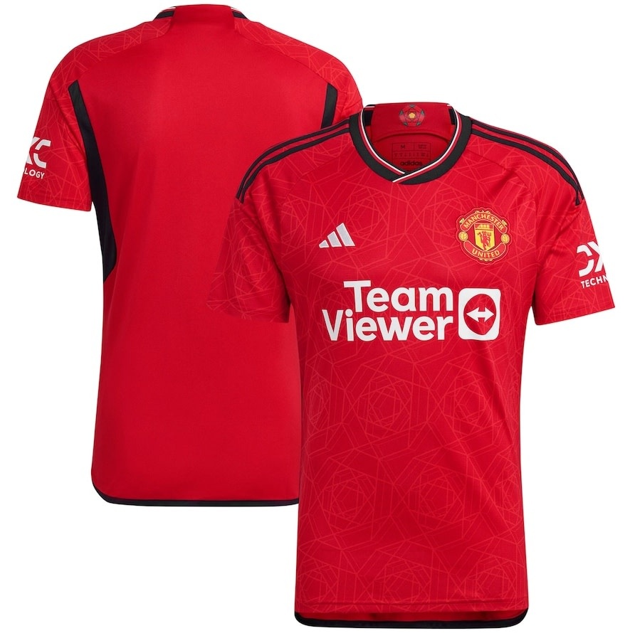 adidas 2023-24 Manchester United Home Jersey - Red/Black/White