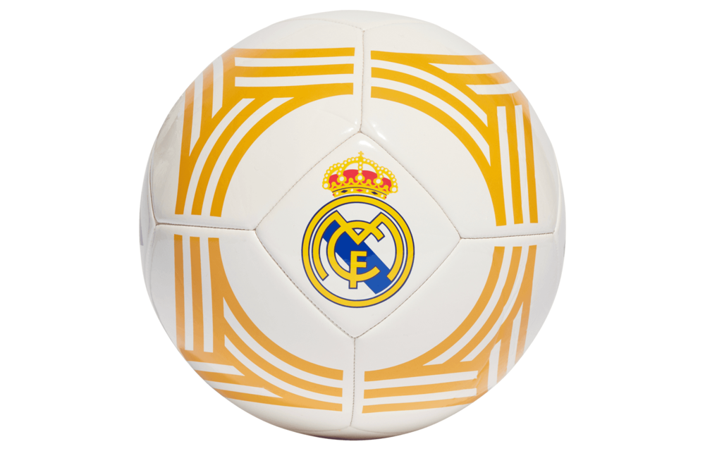 adidas Real Madrid 2023 - 2024 Club Soccer Ball - White/Yellow