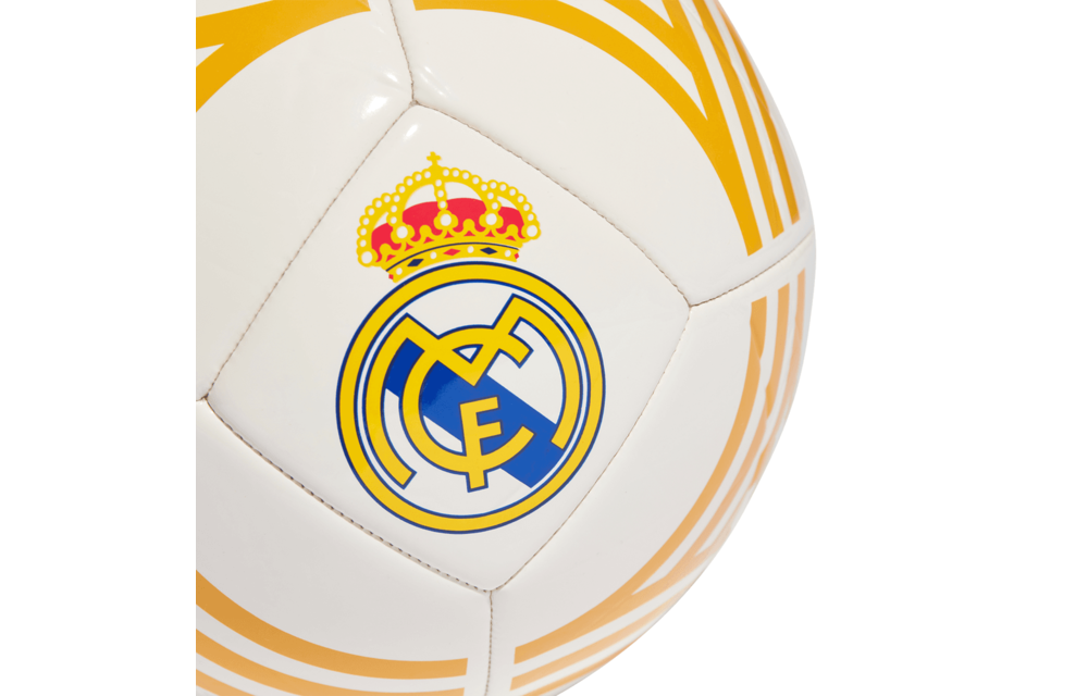 adidas Real Madrid 2023 - 2024 Club Soccer Ball - White/Yellow