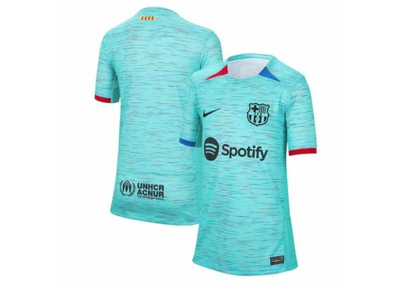 Nike 2022-23 FC Barcelona Away Jersey - Club Gold/Obsidian - Soccerium