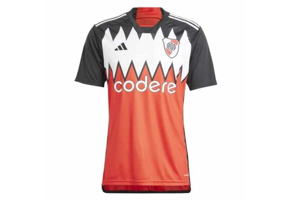 adidas River Plate 2023-2024 Away Jersey - Red/White/Black
