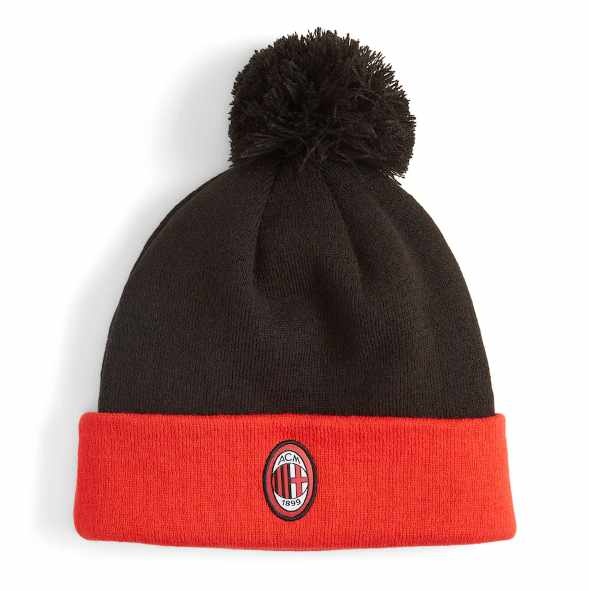 Puma AC Milan 2023 / 24 Pompom Beanie - Black/Red