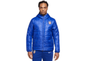 Nike USA United States 2023 Fleece Lined Hooded Jacket - Bright Blue/Speed Red/White