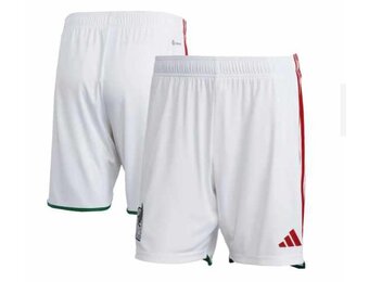 adidas Mexico WC World Cup 2022 Home Shorts - White/Red/Vivid Green