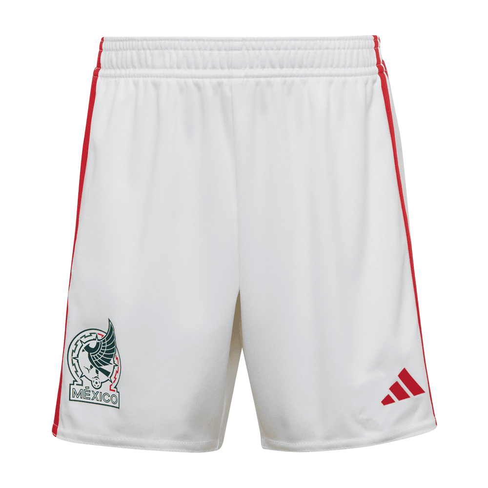 adidas Mexico WC World Cup 2022 Home Shorts - White/Red/Vivid Green