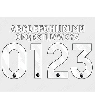 Uni-Sport 2023 / 2026 English Premier League Custom Nameset - WHITE