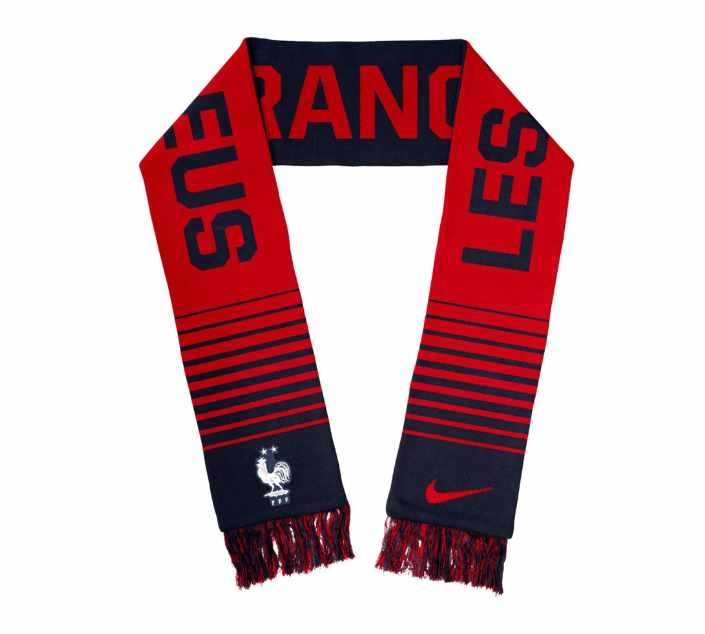 Nike France WC World Cup 2022 Verbiage Scarf - Navy Blue/Red