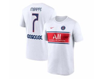 Nike PSG Paris Saint German Mbappe # 7 DriFit Hero Shirt - White