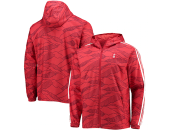 adidas Bayern Munich  2022 - 23 Windbreaker Jacket - Red