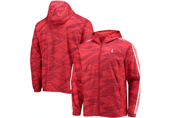 adidas Bayern Munich  2022 - 23 Windbreaker Jacket - Red