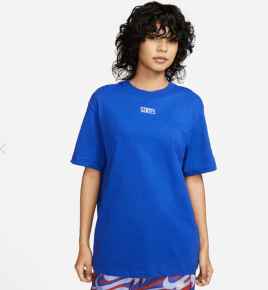 Nike Womens United States USA WC World Cup 2022 Travel Shirt - Royal Blue