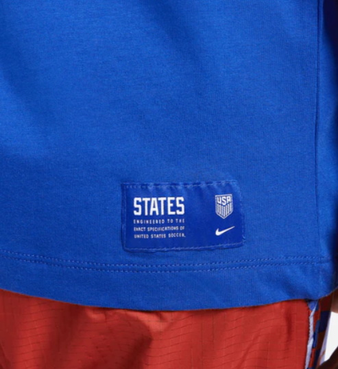 Nike Womens United States USA WC World Cup 2022 Travel Shirt - Royal Blue