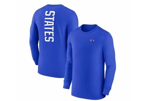 Nike USMNT United States USA Ignite 2022 LS Travel Shirt - Royal Blue