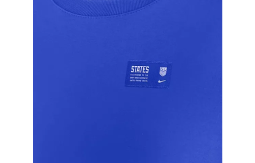 Nike USMNT United States USA Ignite 2022 LS Travel Shirt - Royal Blue