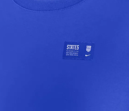 Nike USMNT United States USA Ignite 2022 LS Travel Shirt - Royal Blue
