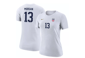 Nike Womens Alex Morgan 2023 USWNT USA United States Hero Shirt - White