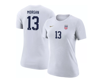 Nike Womens Alex Morgan 2023 USWNT USA United States Hero Shirt - White