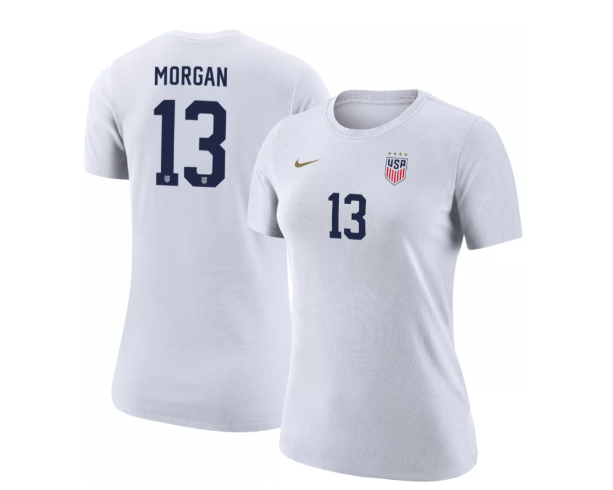 Nike Womens Alex Morgan 2023 USWNT USA United States Hero Shirt - White