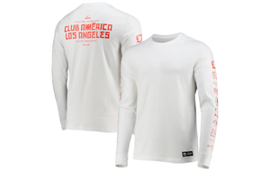 Nike 2021-22 Club America LAxLA Long Sleeve Voice Tee - White/Red