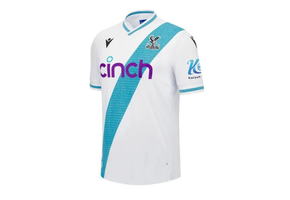 Macron Crystal Palace 2023 - 24 Authentic Away Jersey - White/Turquoise