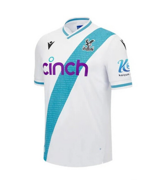 Macron Macron Crystal Palace 2023 - 24 Authentic Away Jersey - White/Turquoise