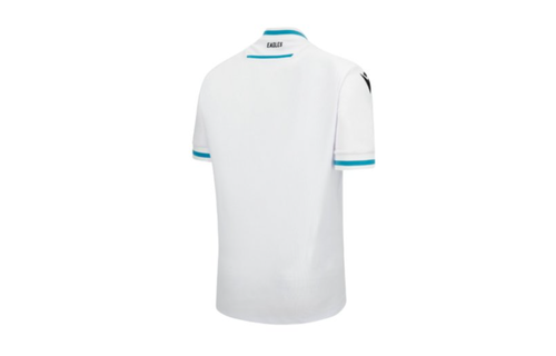 Macron Crystal Palace 2023 - 24 Authentic Away Jersey - White/Turquoise