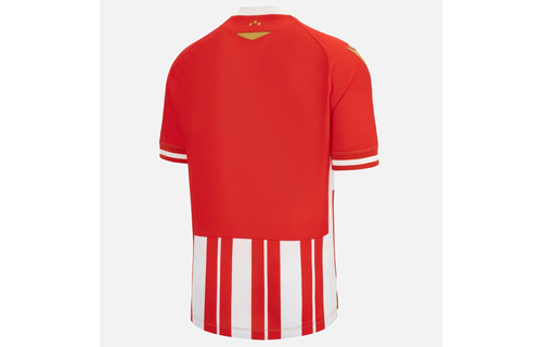 Macron Red Star Belgrade 2023 - 24 Authentic Home Jersey - Red/White/Royal