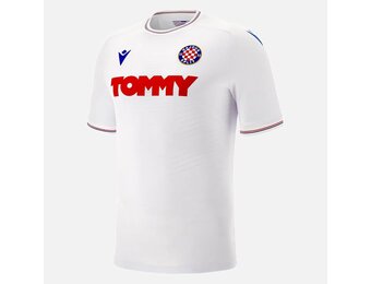 Macron Hajduk Split 2023 - 24 Authentic Home Jersey - White/Royal/Red
