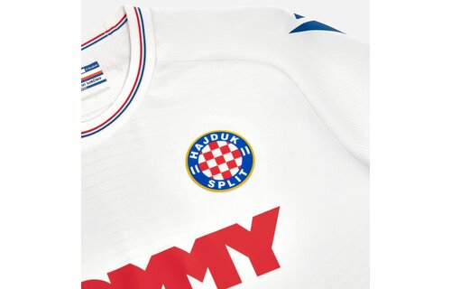 Macron Hajduk Split 2023 - 24 Authentic Home Jersey - White/Royal/Red