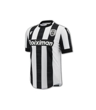 Macron Macron PAOK FC 2023 - 24 Authentic Home Jersey - Black/White