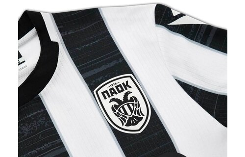 Macron PAOK FC 2023 - 24 Authentic Home Jersey - Black/White