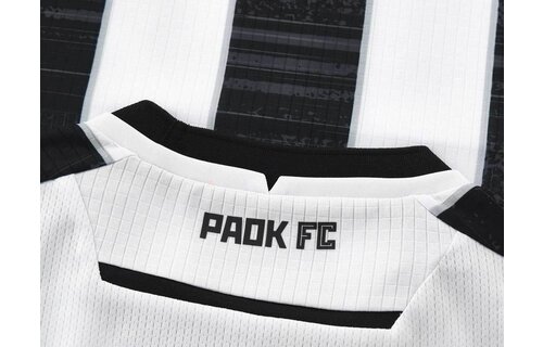 Macron PAOK FC 2023 - 24 Authentic Home Jersey - Black/White