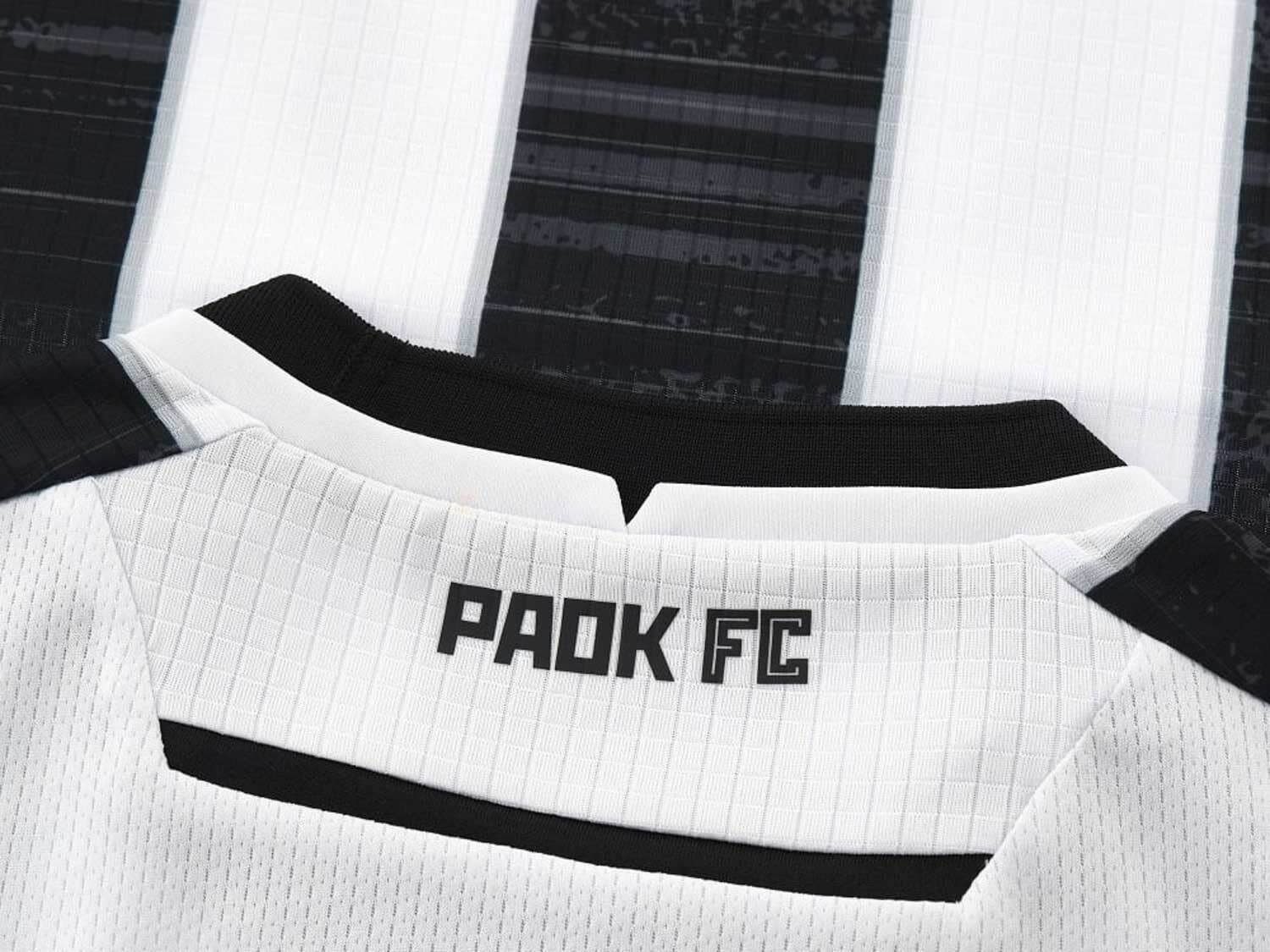 Macron PAOK FC 2023 - 24 Authentic Home Jersey - Black/White