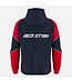 Macron Macron Red Star Belgrade 2023 - 24 Authentic Hooded Anthem Jacket -Midnight Navy/Red