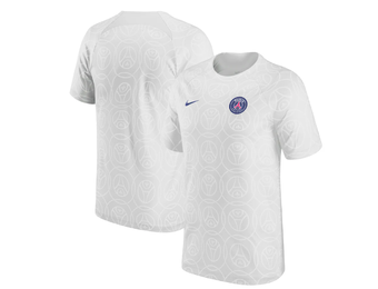 Nike PSG  Paris Saint German 2022 - 23 Strike DriFit Prematch Training Jersey - Aura/Navy Blue