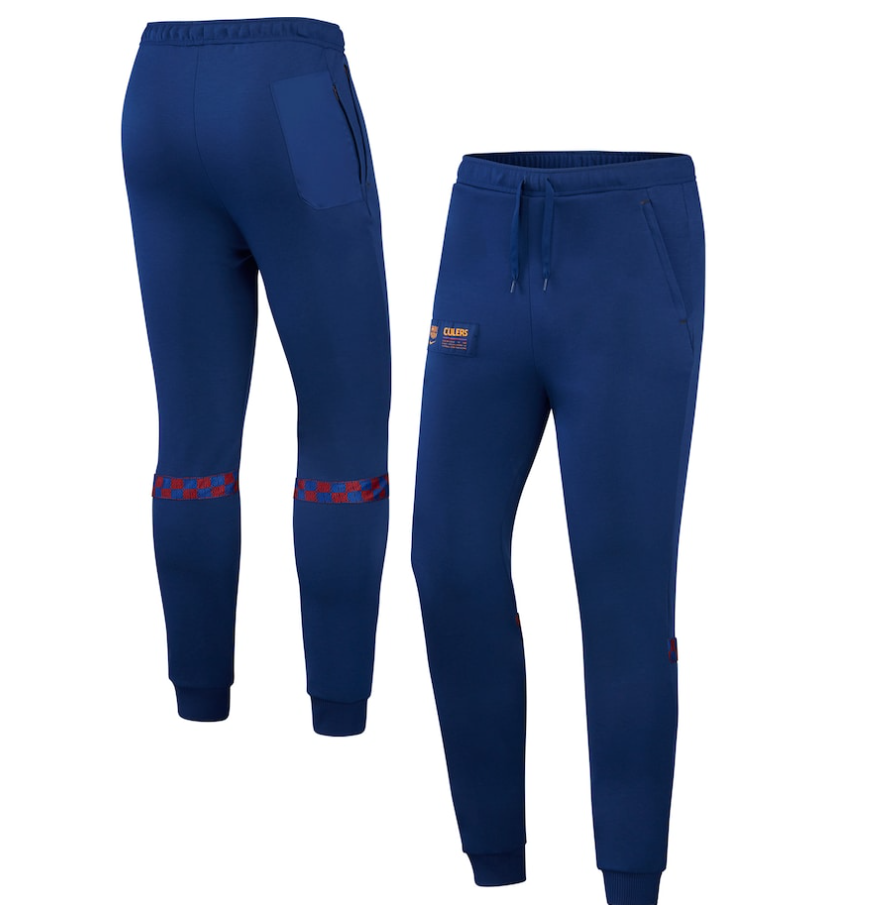 Nike Barcelona 2023 - 2024 Fleece Travel Pants - Dark Obsidian/Red