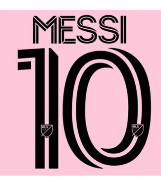 Uni-Sport Messi #10 Inter Miami MLS Home  Nameset - Black