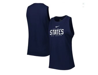 Nike United States USA Womens Tank Top Sleeveless - Navy Blue