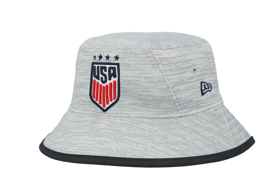 New Era USWNT United States USA Bucket Hat - Heathered Grey