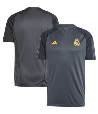 adidas adidas Real Madrid 2023 - 24 EU Tiro Training Jersey - Black/Preloved Yellow