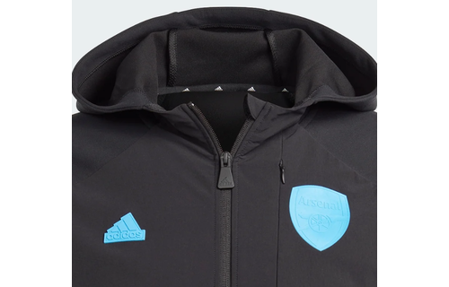 adidas Arsenal 2023 - 24 D4GMD Full Zip Hoodie - Black