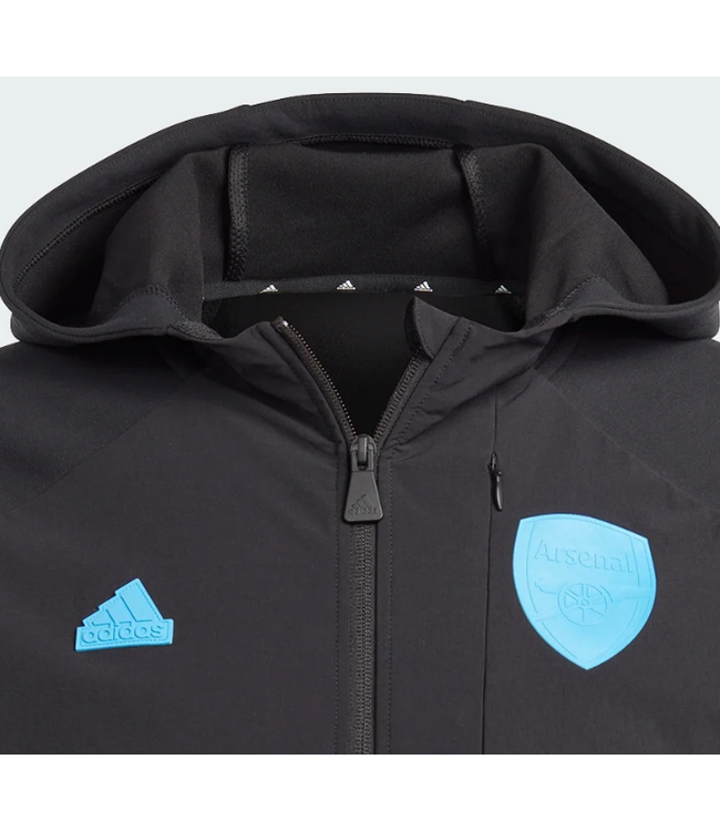adidas adidas Arsenal 2023 - 24 D4GMD Full Zip Hoodie - Black