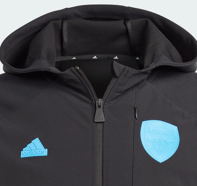 adidas Arsenal 2023 - 24 D4GMD Full Zip Hoodie - Black