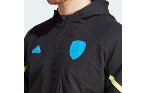 adidas Arsenal 2023 - 24 D4GMD Full Zip Hoodie - Black